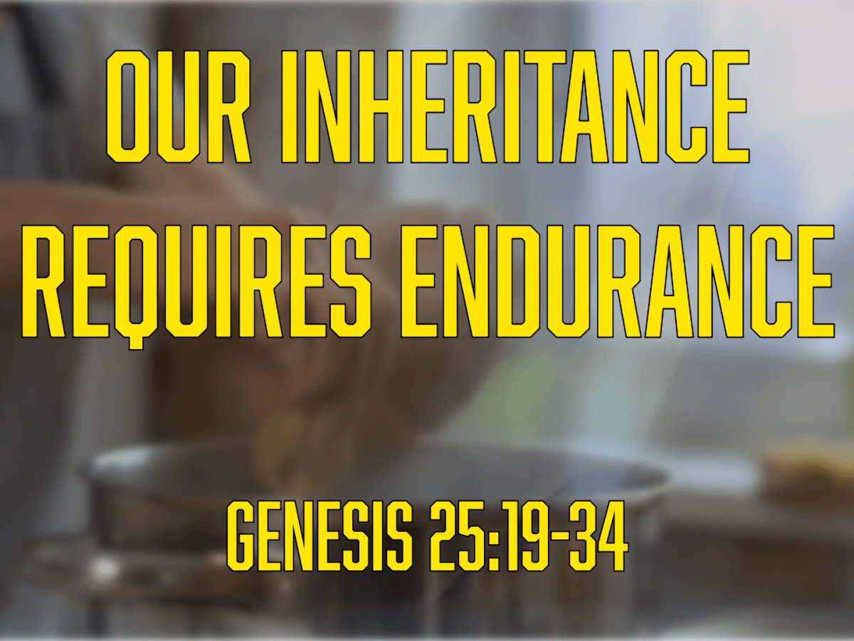 Our Inheritance Requires&nbsp;Endurance