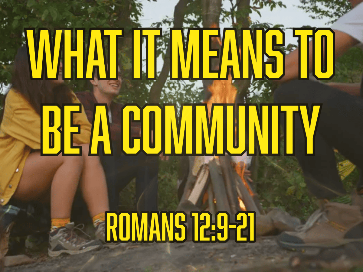 What It Means To Be A&nbsp;Community