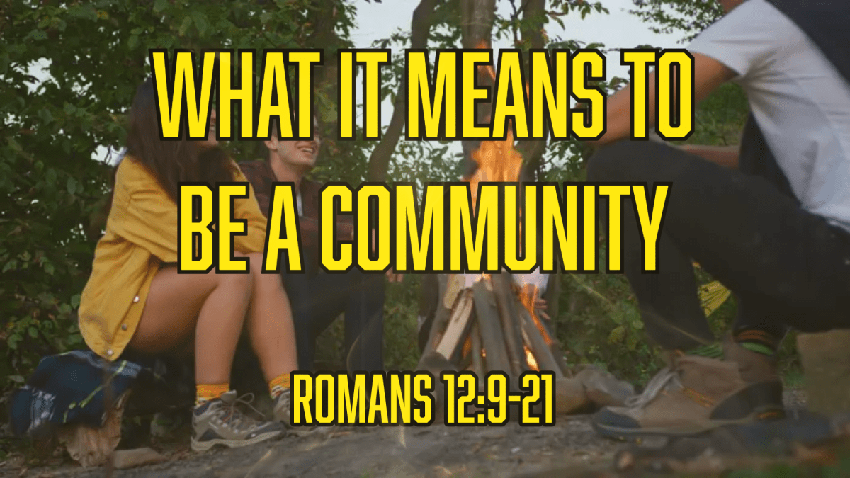 What It Means To Be A&nbsp;Community